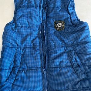 Blue vest youth boys puffy